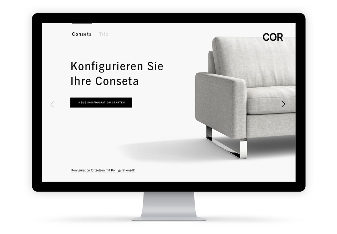 COR Konfigurator · Einstieg